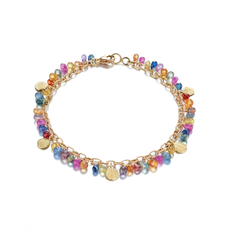 High-End Sparkle, Low-End Prices – Shop Now Multi-Color Sapphire Bracelet