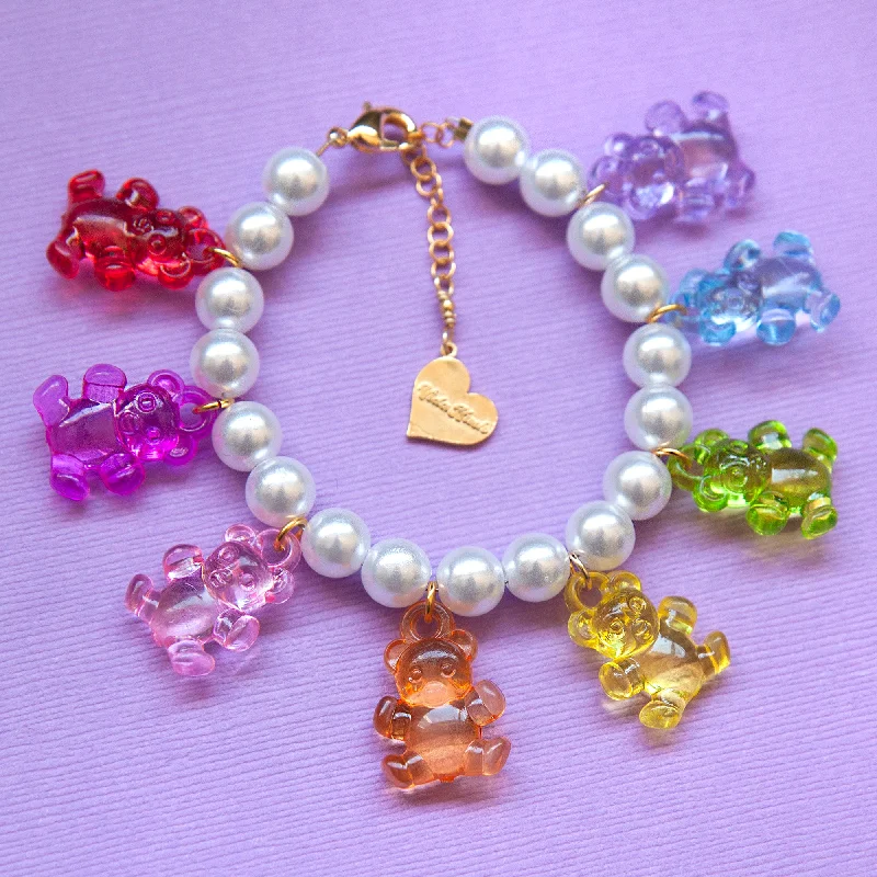 Chic, Trendy, And Affordable Jewelry Sale Pearl Gummy Bear Bracelet