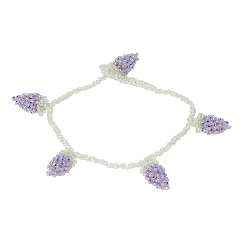 Exclusive Online Discounts On Stylish Jewelry Pale Grape Bracelet Purple Beads