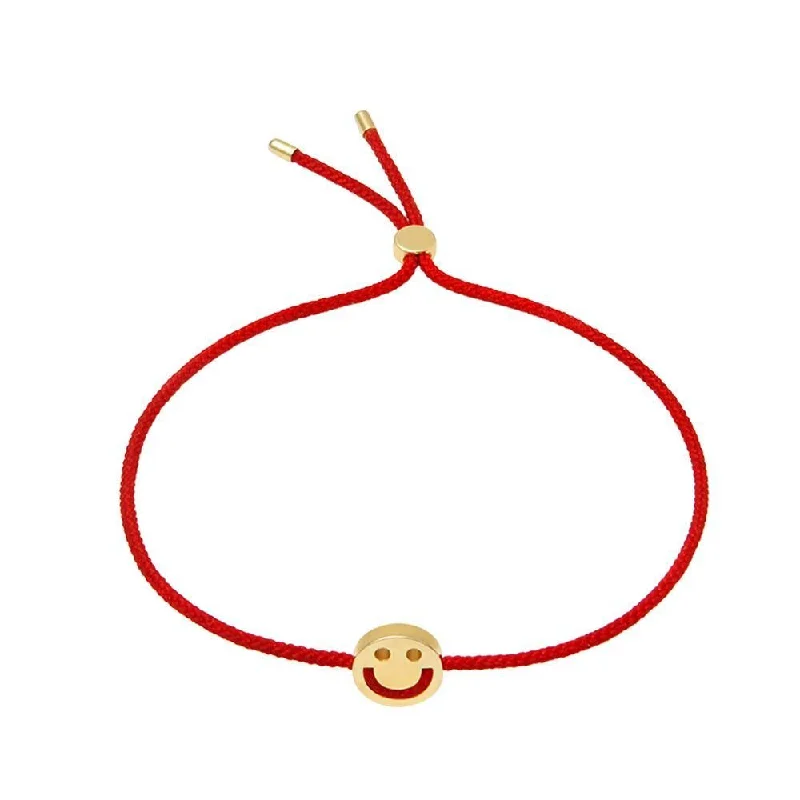 Luxury Meets Affordability – Jewelry Sale Live Now FRIENDS Happy Red 18K Gold Bracelet