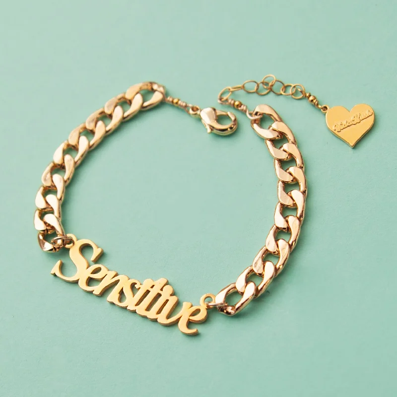 Fine Jewelry, Limited-Time Offers Available Sensitive Nameplate Bracelet