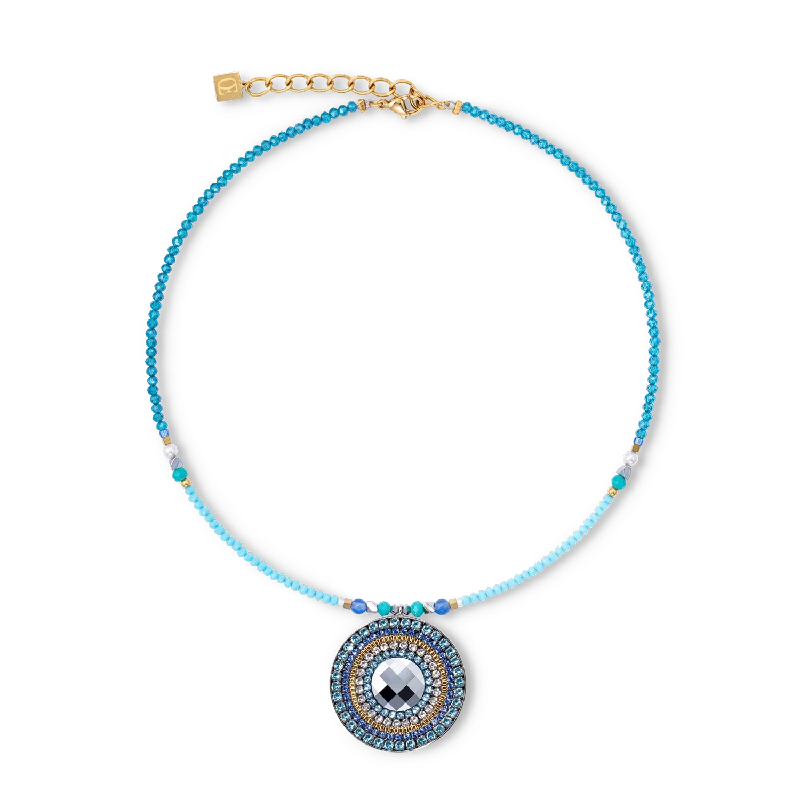 Necklace amulet Ocean Vibes turquoise gold