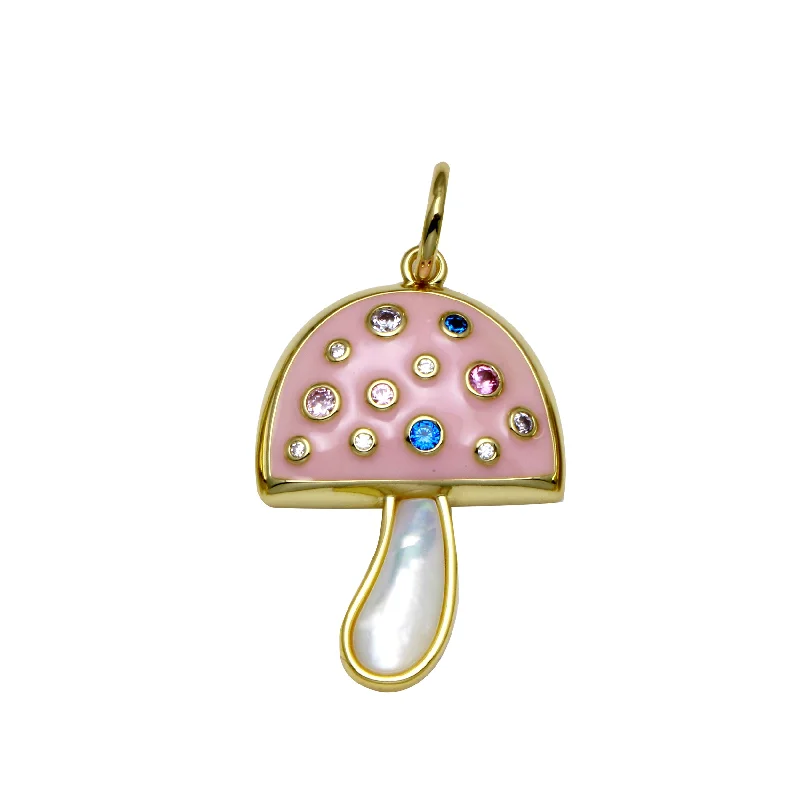 Pinky Mushroom Charm