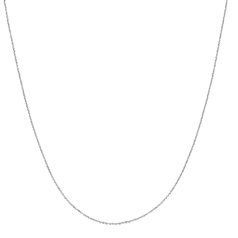 Platinum 1.1mm Diamond Cut Cable Chain