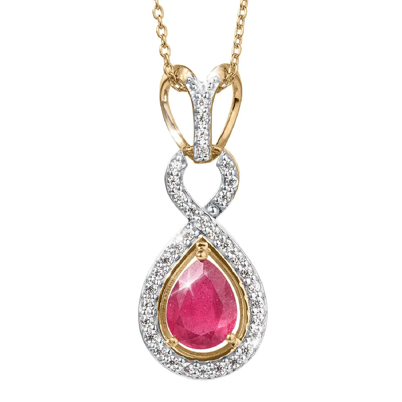 Ruby Infinity Pendant