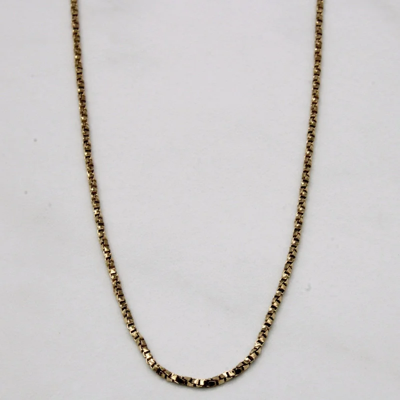 Buy More, Save More On Stunning Jewelry Pieces 10k Yellow Gold Box Link Chain | 18" |