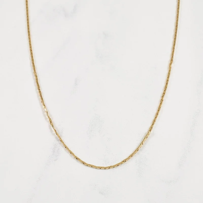 10k Yellow Gold Chain | 19" |