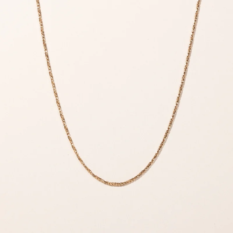 Dainty Floral Jewelry For Feminine Elegance 10k Yellow Gold Chain | 24"