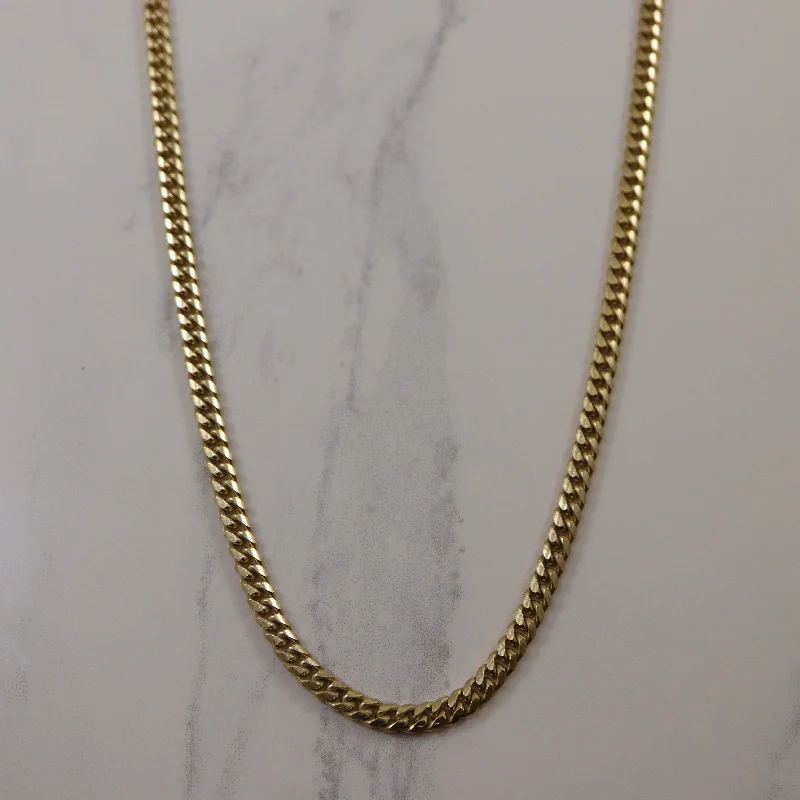 10k Yellow Gold Curb Chain | 20" |