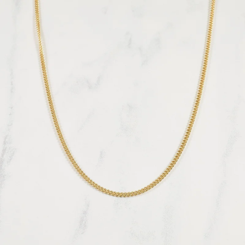 10k Yellow Gold Curb Chain | 26" |