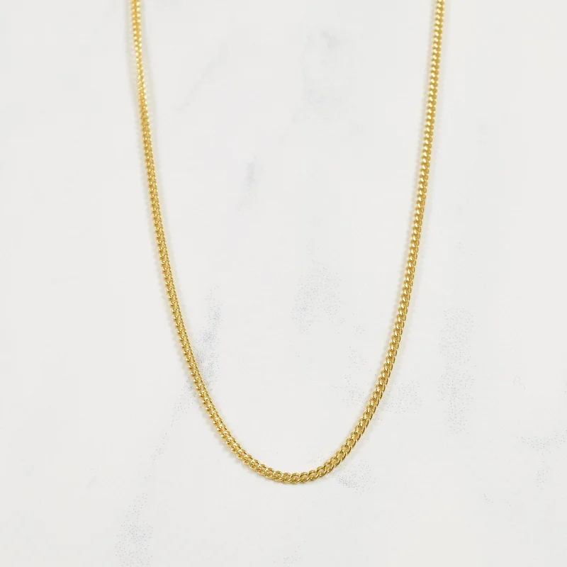 10k Yellow Gold Curb Chain | 18" |