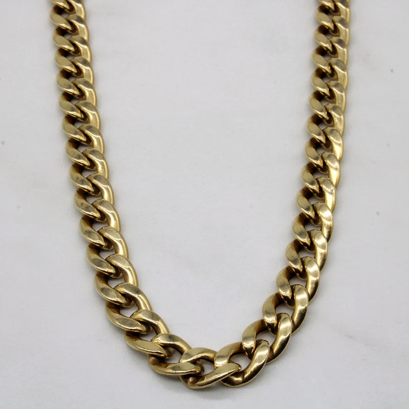 10k Yellow Gold Curb Link Chain | 18" |