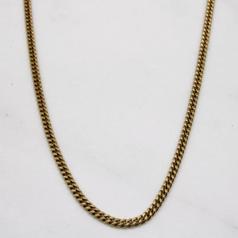 10k Yellow Gold Curb Link Chain | 20" |