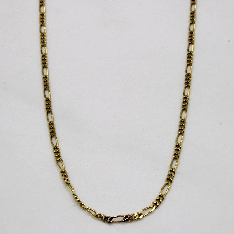 10k Yellow Gold Figaro Chain | 18" |