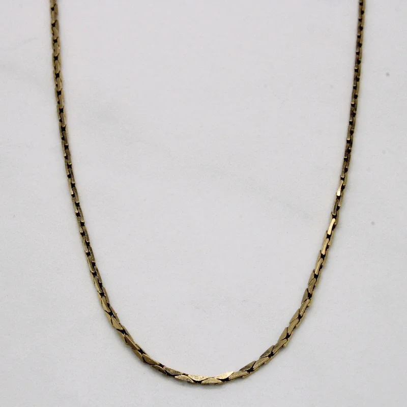 10k Yellow Gold Necklace | 22" |