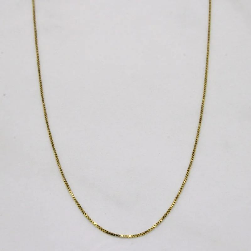 10k Yellow Gold Chain | 18" |