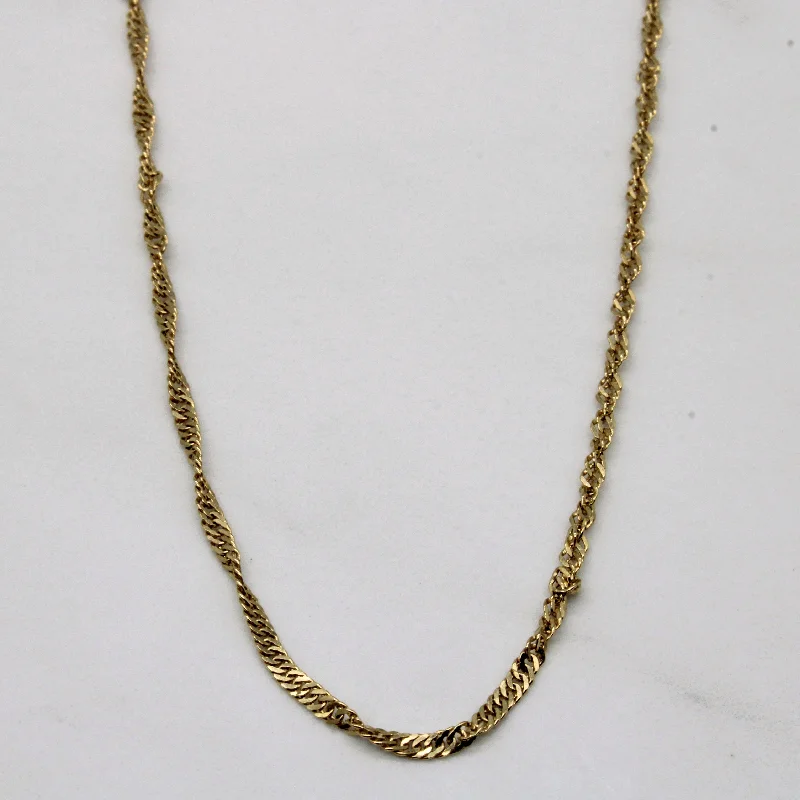 10k Yellow Gold Rope Chain | 24" |