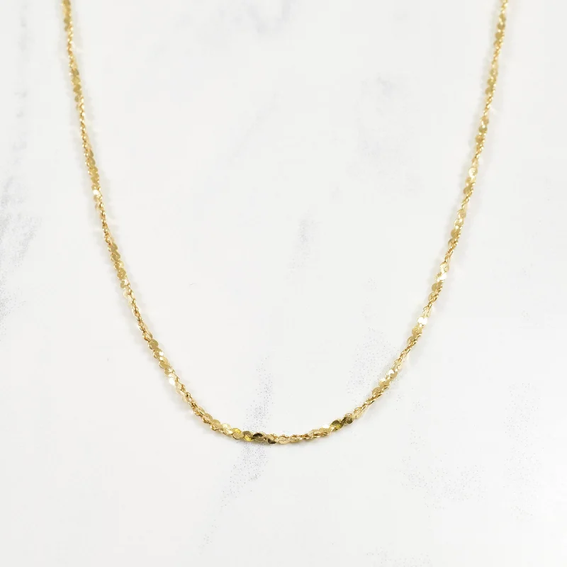 10k Yellow Gold Twisted Serpentine Chain | 24" |