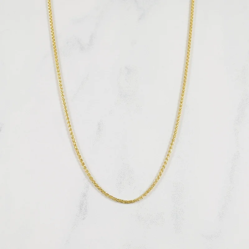 10k Yellow Gold Wheat Chain | 16" |