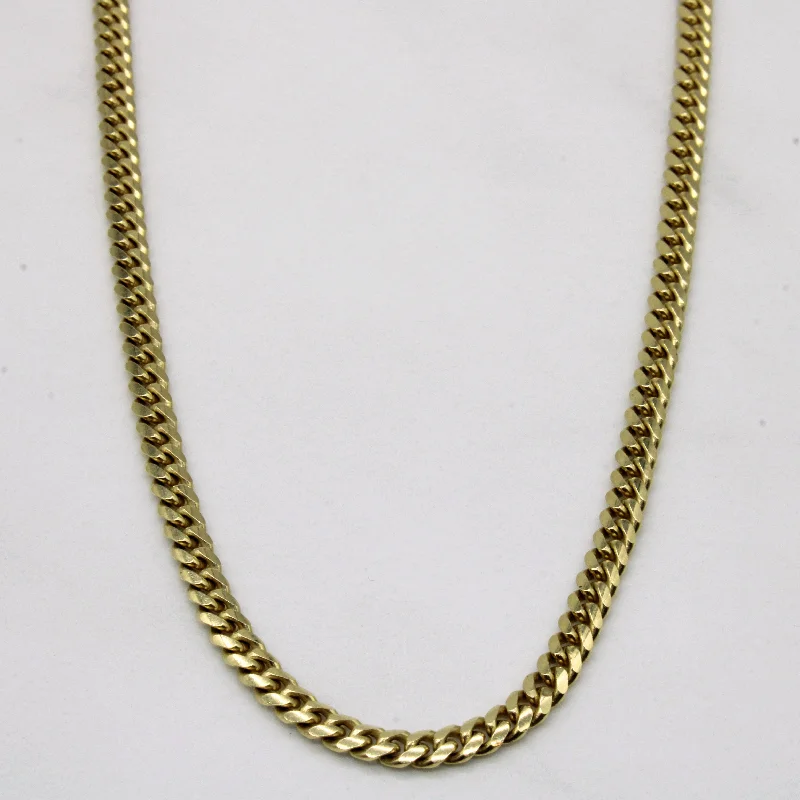 14k Yellow Gold Cuban Link Chain | 26" |