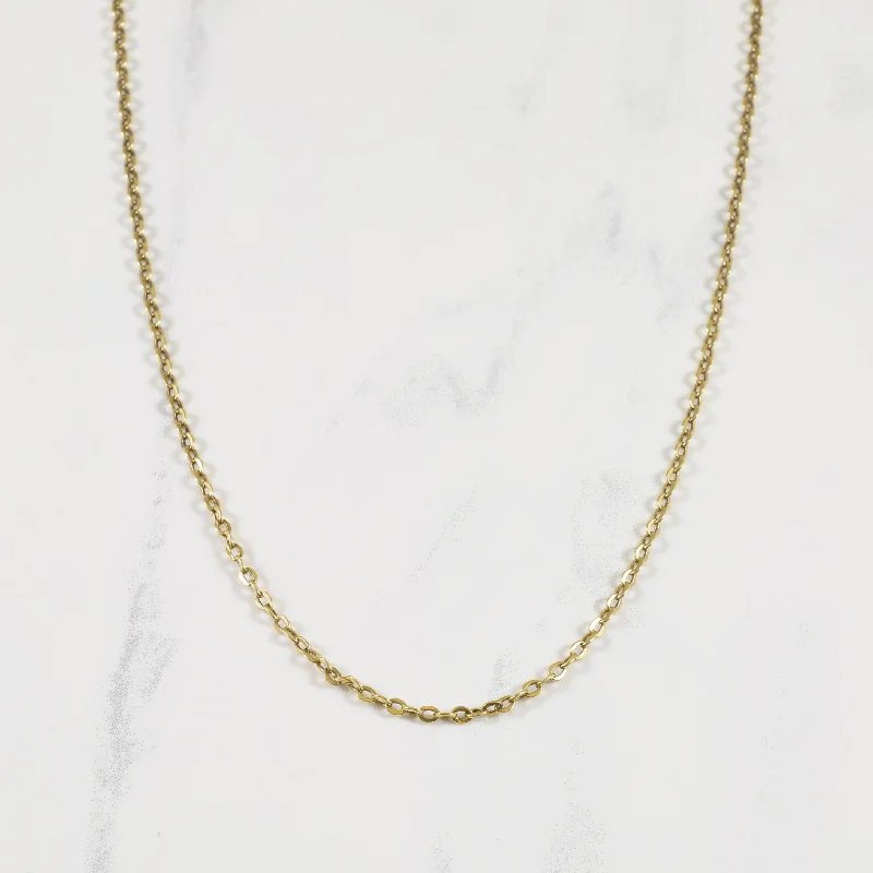 14k Yellow Gold Curb Matinee Chain | 26" |