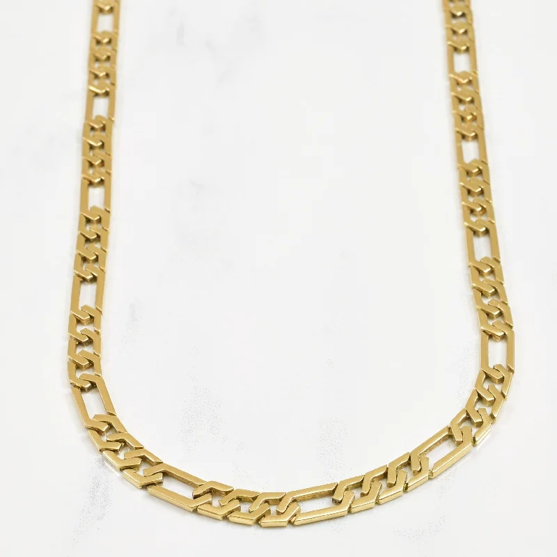 14k Yellow Gold Figaro Chain | 21" |