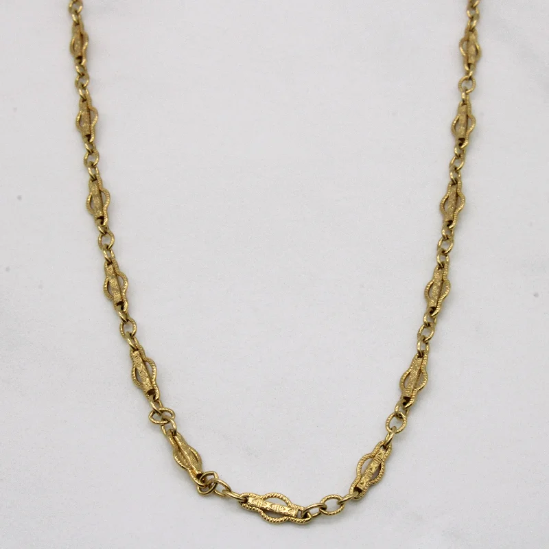 14k Yellow Gold Necklace | 30" |