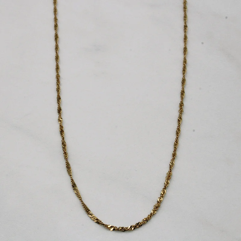 14k Yellow Gold Rope Chain | 16" |