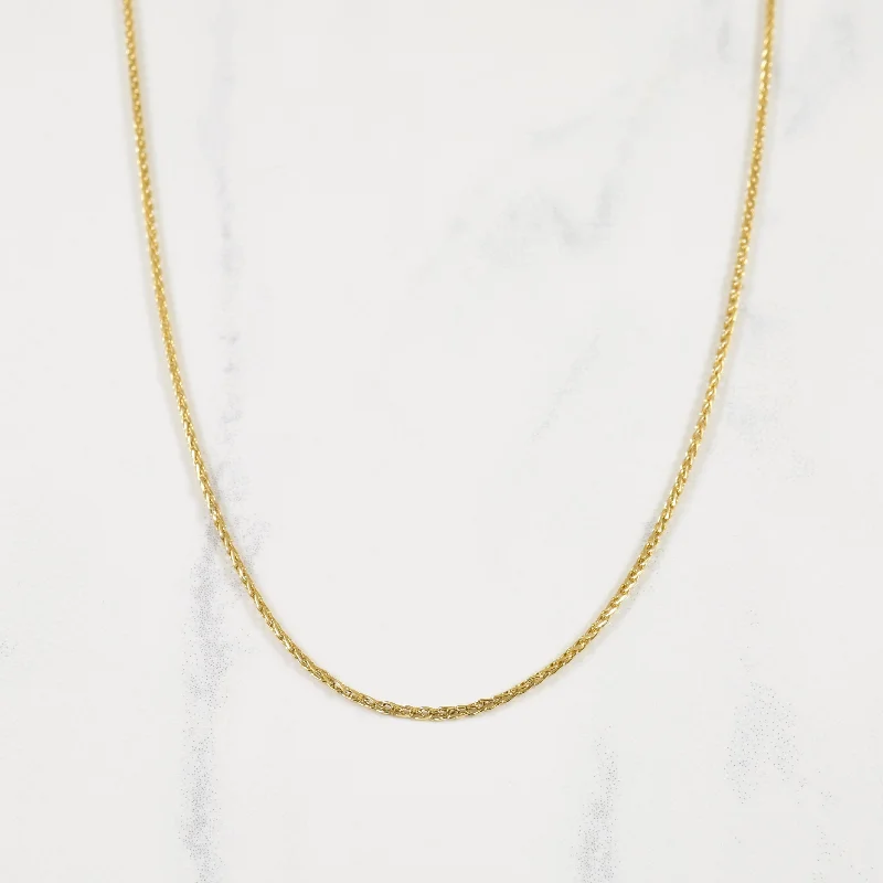 14k Yellow Gold Wheat Chain | 16" |