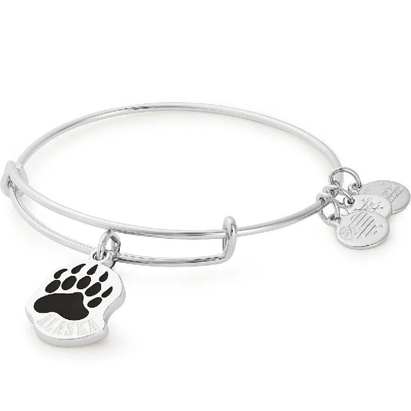 Luxury Meets Affordability – Jewelry Sale Live Now Alaska Bear Paw Charm Bangle Bracelet