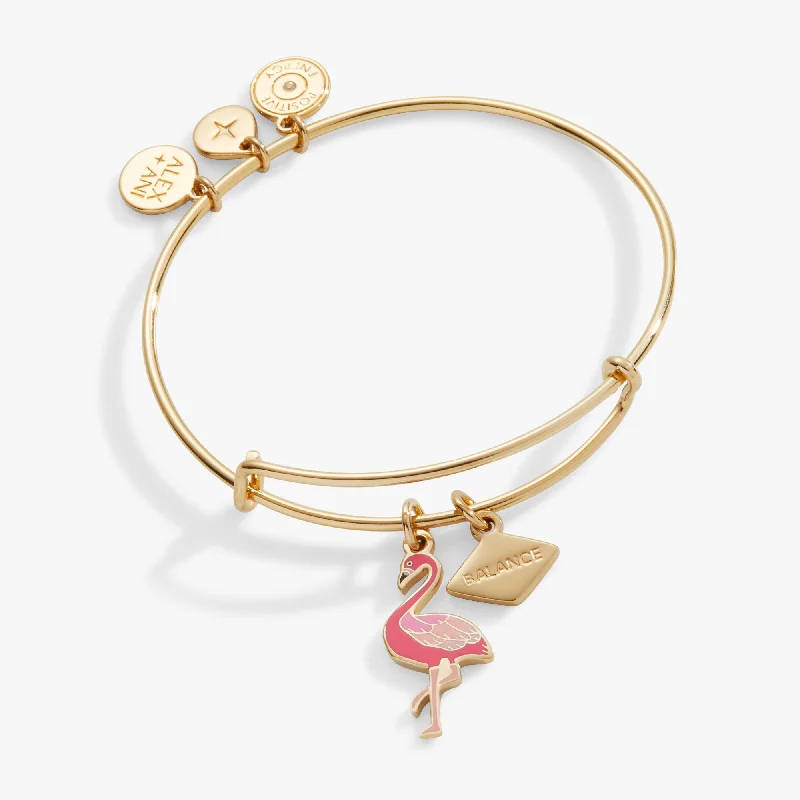 Seasonal Jewelry Sale – Upgrade Your Style Today Balance Flamingo Duo Charm Bangle