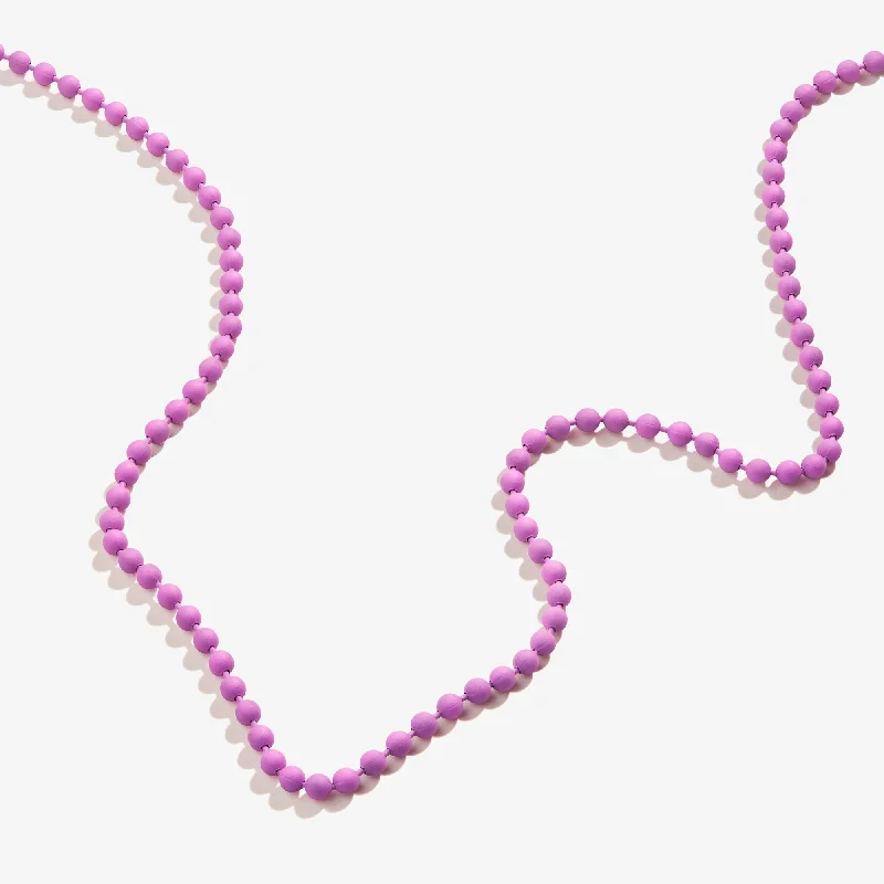 Limited-Time Offer On Elegant Jewelry Pieces Ball Chain Necklace, Purple