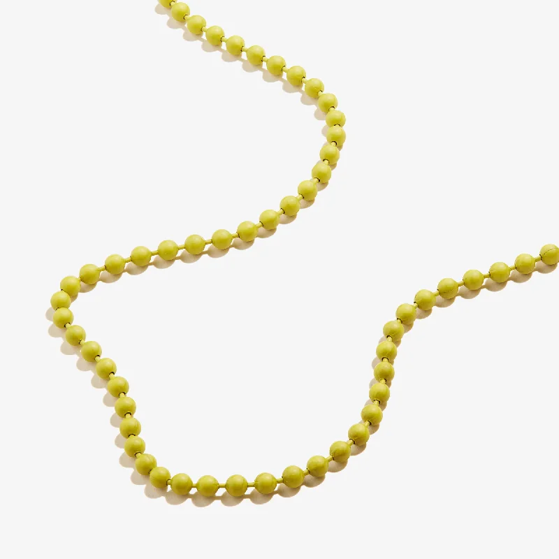 Seasonal Jewelry Deals – Elevate Your Style Ball Chain Necklace, Yellow