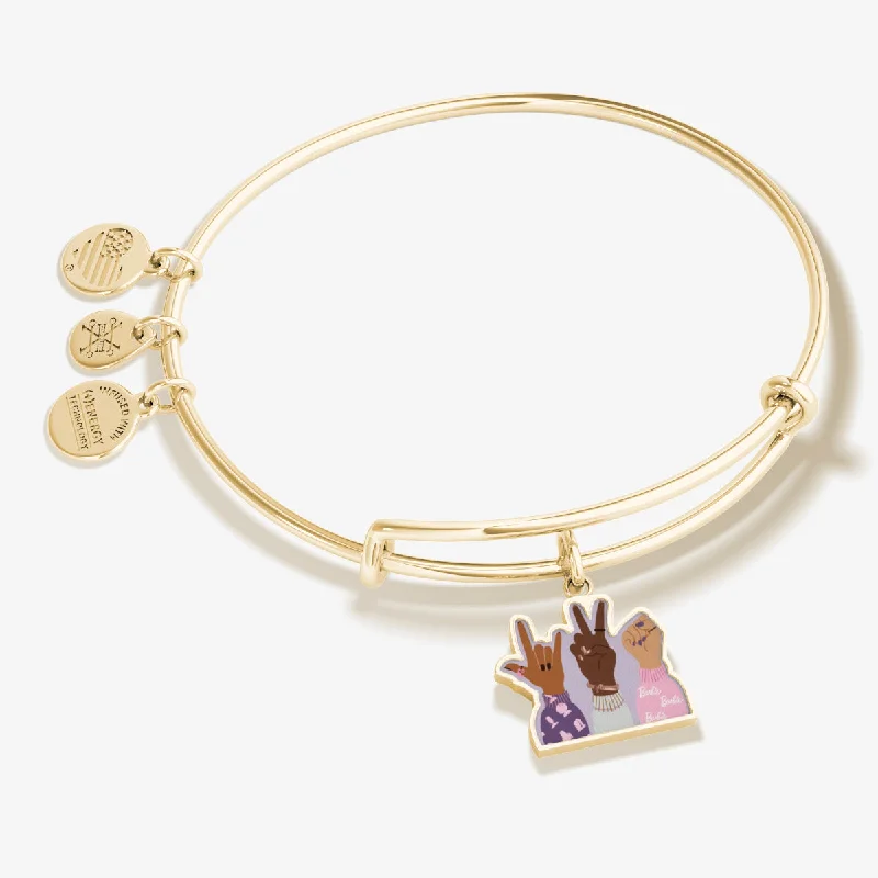 Discounted Jewelry For A Glamorous Look Barbie™ 'Better Together' Charm Bangle Bracelet