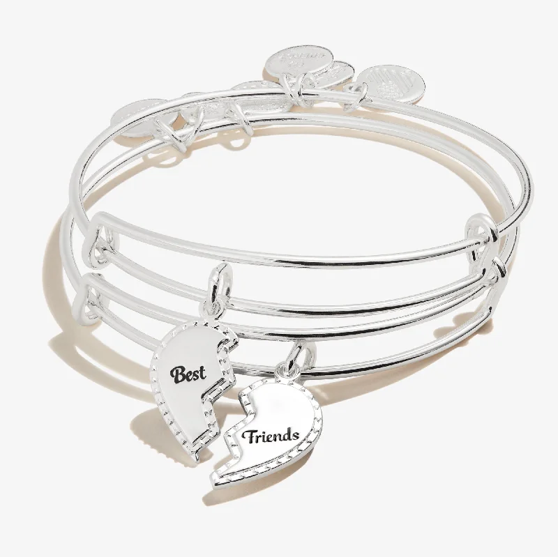 Best Jewelry Deals – Shop Premium Pieces At Great Prices Best Friends Charm Bangle, Set of 2