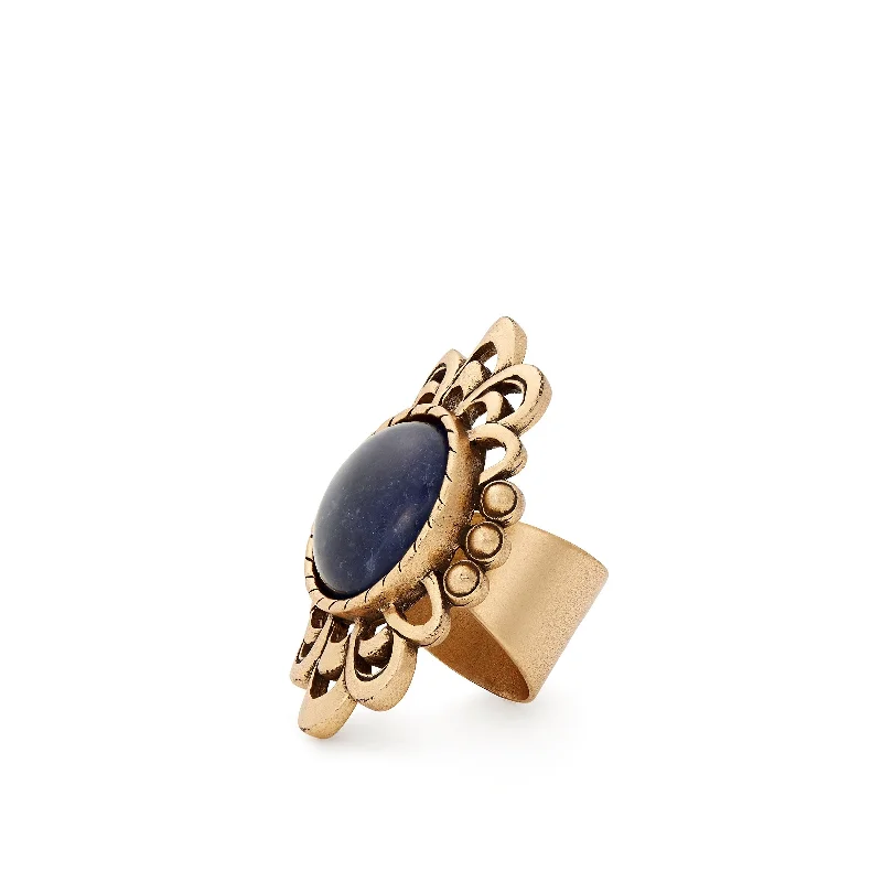 Jewelry Deals That Outshine The Rest Blue Matrix Cocktail Ring