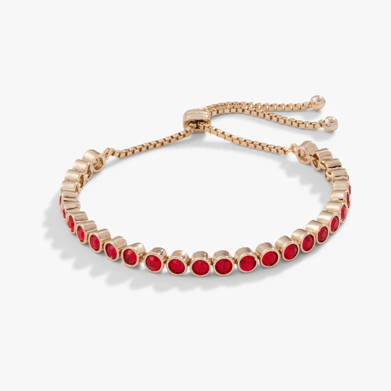 Limited-Time Jewelry Discounts – Shine Without The Splurge Bolo Tennis Bracelet, Ruby