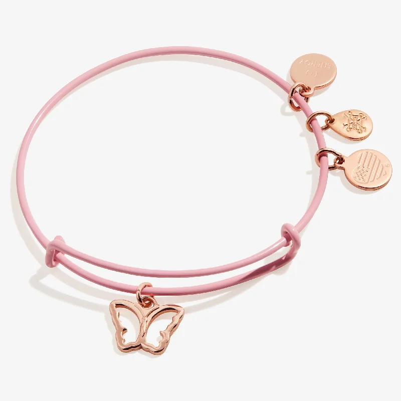 Exclusive Savings On Timeless Jewelry Pieces Butterfly Charm Bangle Bracelet, Pink