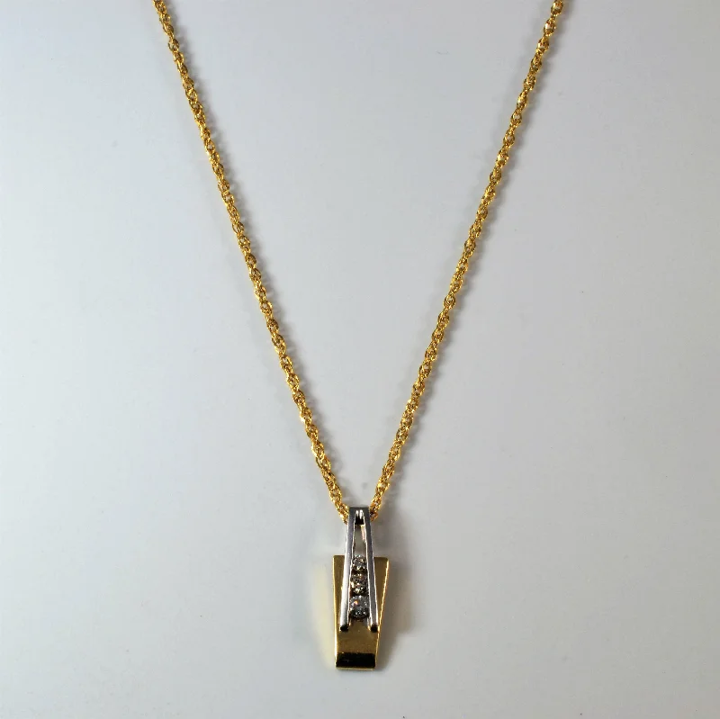 Channel Diamond Necklace | 0.20ctw | 18" |