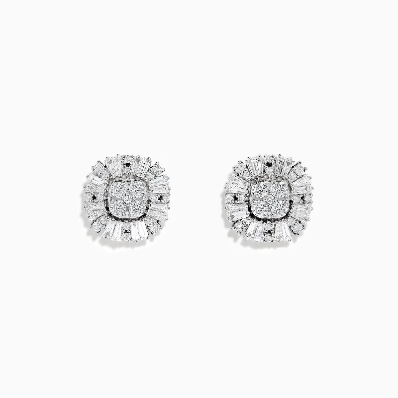 Final Call – Shop Exquisite Jewelry Before It's Gone Classique 14K White Gold Diamond Earrings