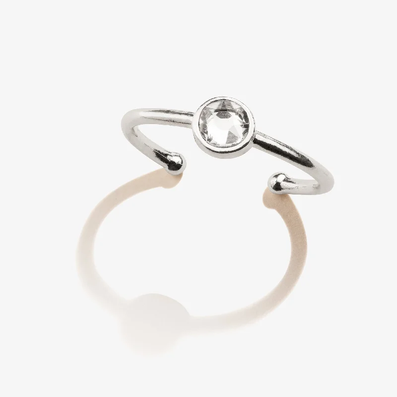 Unique Jewelry For Less – Shop The Sale Now Clear Crystal Birthstone Ring, April