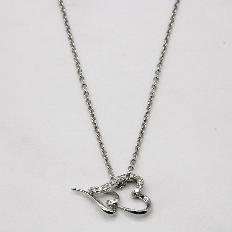 Diamond Heart Pendant & Necklace | 0.13ctw | 18" |