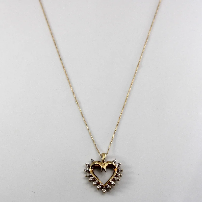 Best-Selling Jewelry Styles Now At Exclusive Discounts Diamond Heart Pendant Necklace | 0.15ctw | 20"|