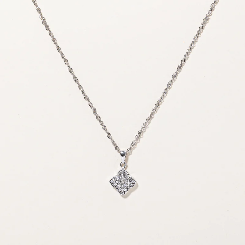 Diamond Pendant & Necklace | 0.21ctw | 18" |