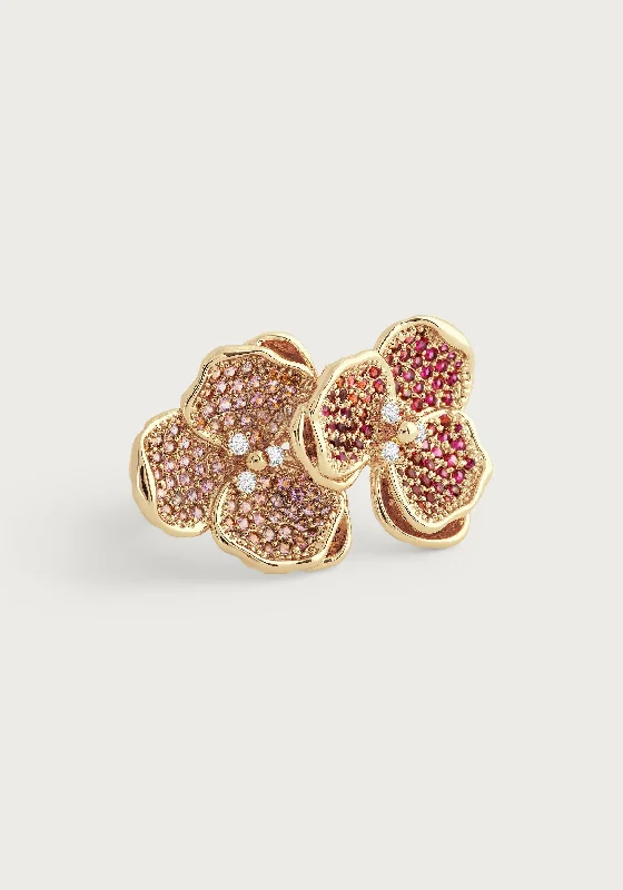 Stunning Jewelry At A Fraction Of The Price Orchid Double Pink Pavé Ring