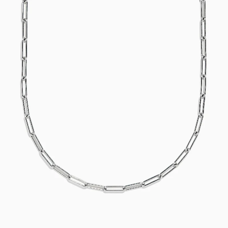 Timeless Beauty, Unbeatable Deals – Jewelry Sale On 925 Sterling Silver Paperclip Chain Necklace