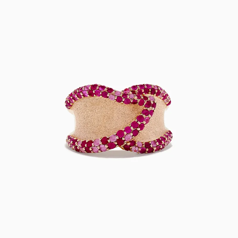 Jewelry Deals That Sparkle – Shop Today 925 Sterling Silver Pink Sapphire and Ruby Ring, 1.80 TCW