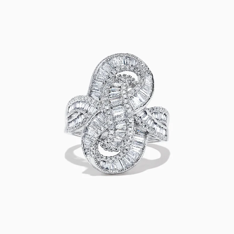 The Ultimate Jewelry Sale – Exclusive Styles At Great Prices Classique 14K White Gold Diamond Knot Ring, 1.67 TCW