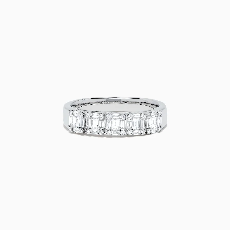 Accessorize For Less – Luxury Jewelry At Affordable Prices Classique 14K White Gold Diamond Band, 0.65 TCW