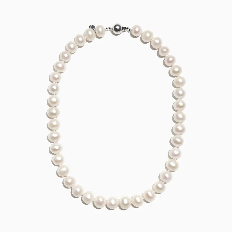 Exclusive Online Discounts On Stylish Jewelry Cultured Fresh Water Pearl Necklace with Sterling Silver Clasp